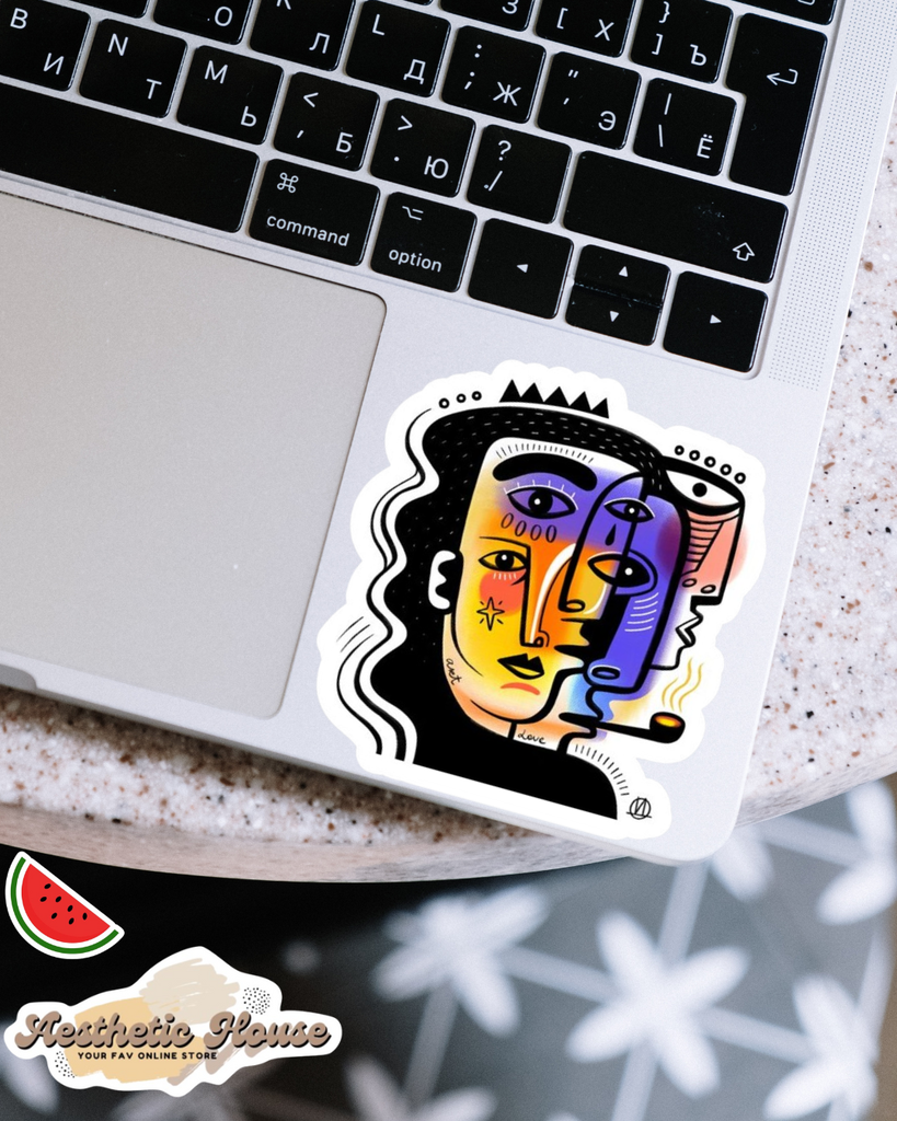 Modern art Sticker