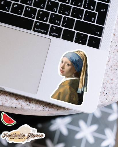 Girl with Earring Sticker