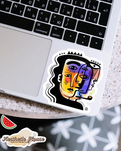Modern art Sticker