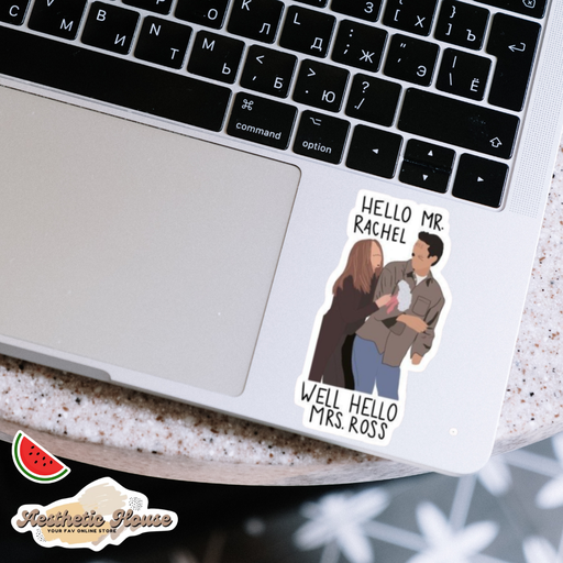 Rachel & Ross Sticker