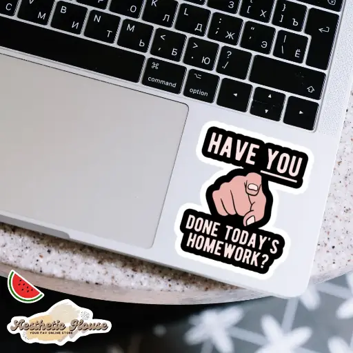 Do homework Sticker 