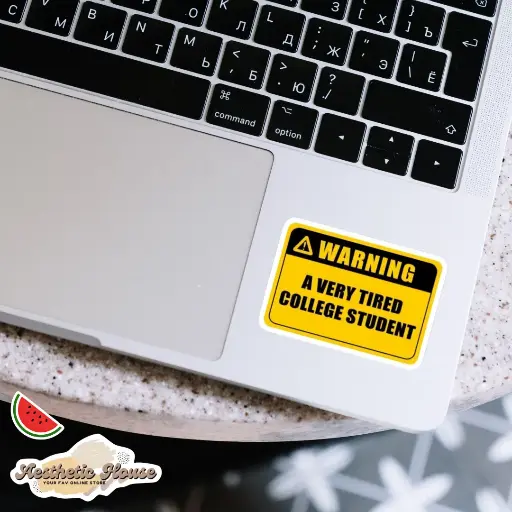 Very Tired college student Sticker