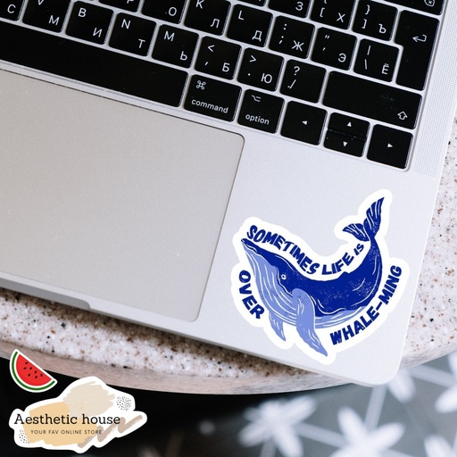 Whale-Ming Sticker