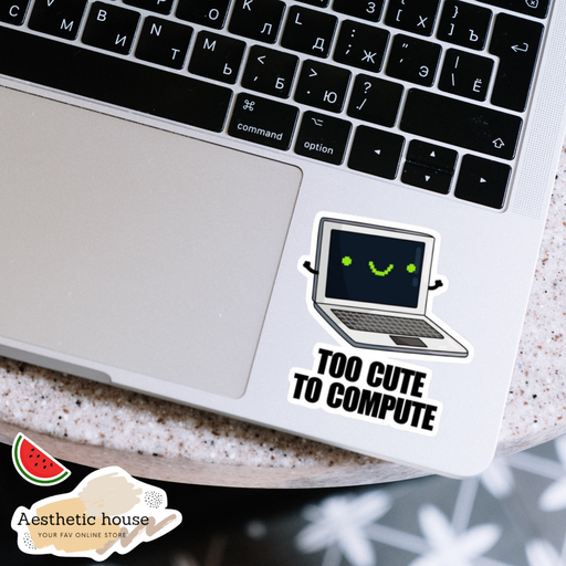Too cute to compute Sticker